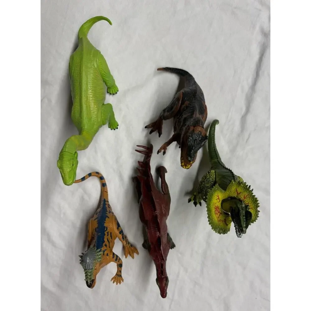 Jurassic World Dinosaur Figures Set Of 5 Make Sounds Different Sizes Kid Galaxy